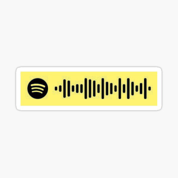 Golden Spotify scan Sticker