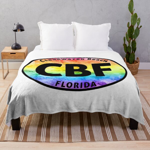 Item preview, Clearwater Beach Florida Euro Oval Tie Dye designed and sold by DESTINATIONS DECAL.