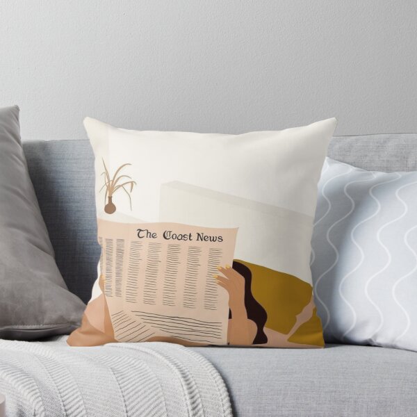 Item preview, girl with a newspaper cartoon designed and sold by idkbrb.