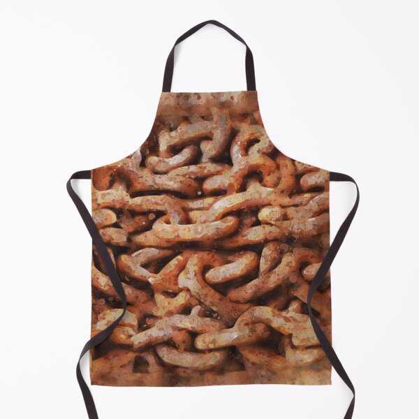 Item preview, Rusted old iron chains _watercolor designed and sold by shokA Design.