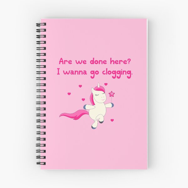 Item preview, I wanna go clogging dance unicorn pink designed and sold by GrammarDance.