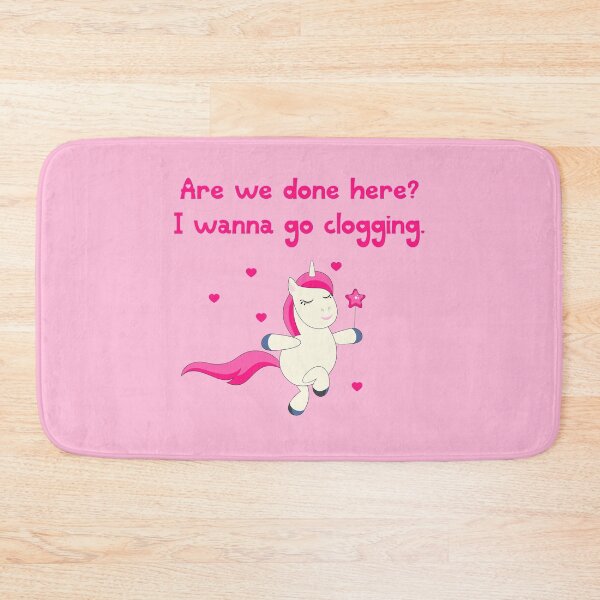 Item preview, I wanna go clogging dance unicorn pink designed and sold by GrammarDance.