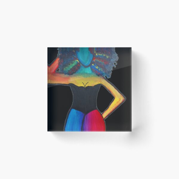 Rainbow Woman Acrylic Block