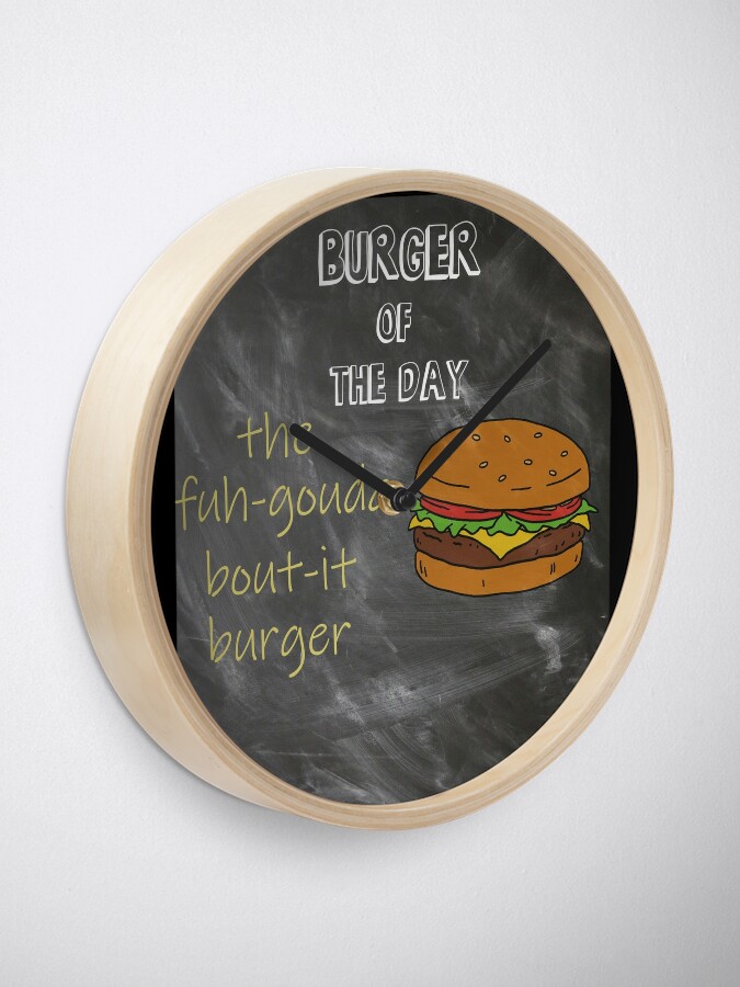 Burger clock shop