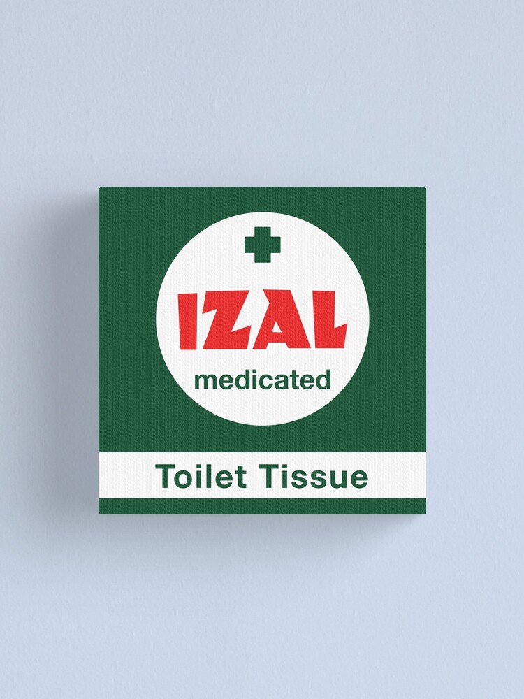 "IZAL medicated toilet paper" Canvas Print for Sale by attractivedecoy