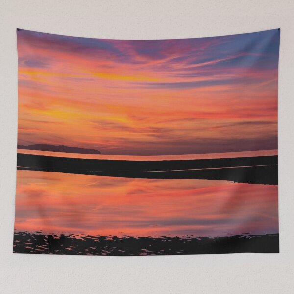 Item preview, Seascape Sunset Rhyl Wales designed and sold by AJEvans.