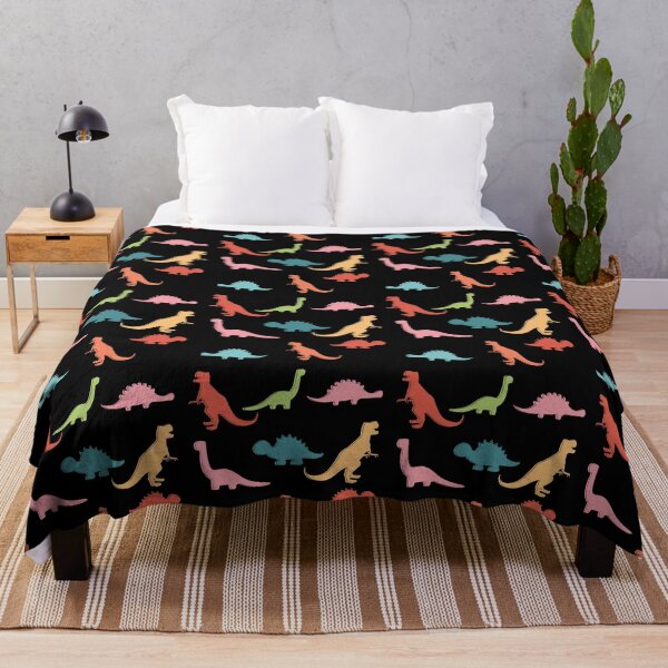 Item preview, Cute dinosaur  T-Rex Dino pattern black background designed and sold by UniqueMw.