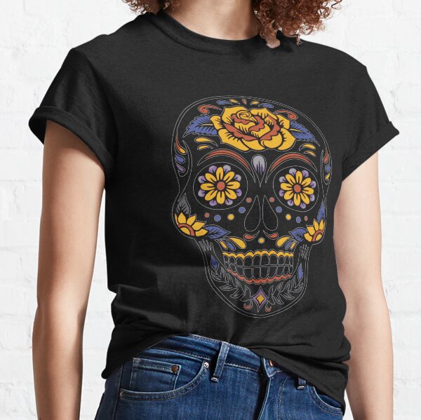 Item preview, Beautiful Floral Halloween Skeleton Skull Face  designed and sold by daybreakagain.
