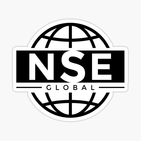NSE Global Black Sticker