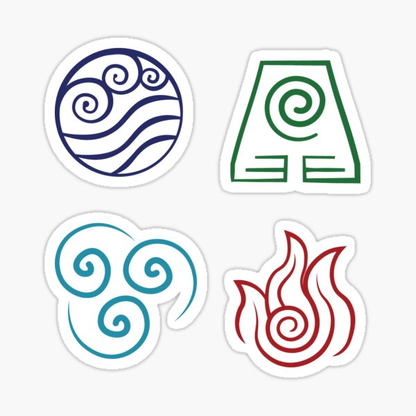 The 4 Elements, Avatar the Last Airbender Sticker