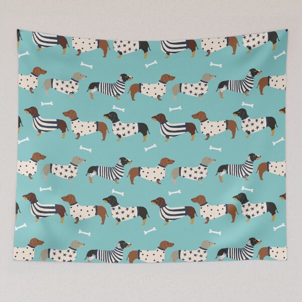 Item preview, Dachshund dog breed weener dog sweater doxie dachsie pet friendly pattern designed and sold by PetFriendly.