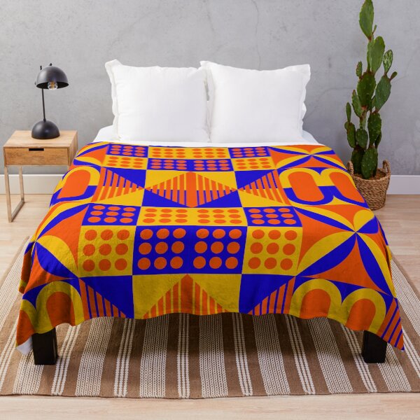 Artikelvorschau, Orangeblaues Muster entworfen und verkauft von PickCreation.