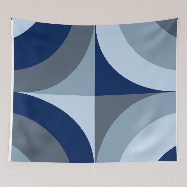 Item preview, Curves - Blue designed and sold by anitalizstudio.
