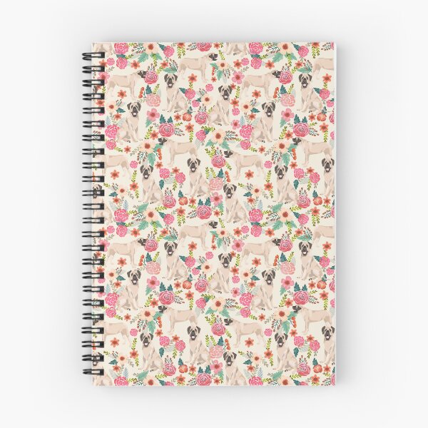 Item preview, english mastiff dog floral - vintage florals, floral pet, cute dog designed and sold by PetFriendly.