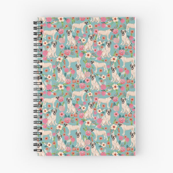 Item preview, english mastiff dog floral - vintage florals, floral pet, cute dog designed and sold by PetFriendly.