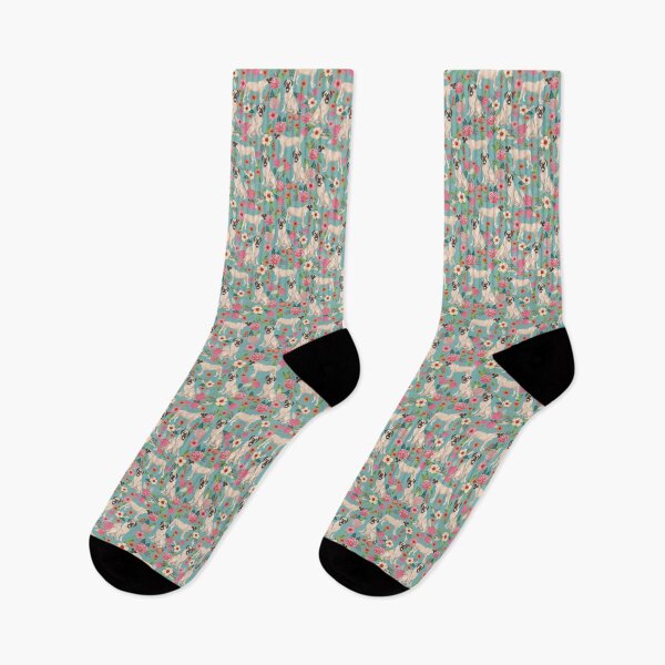 Artikelvorschau, english mastiff dog floral - vintage florals, floral pet, cute dog entworfen und verkauft von PetFriendly.