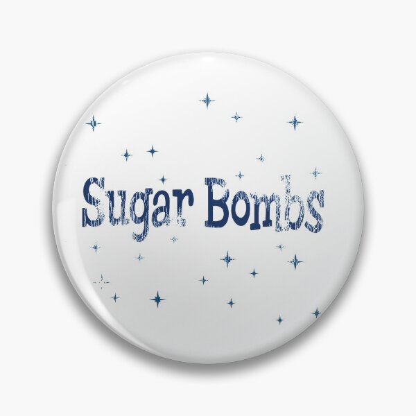 Item preview, Worn Sugar Bombs Logo (Blue) designed and sold by Mercatus.
