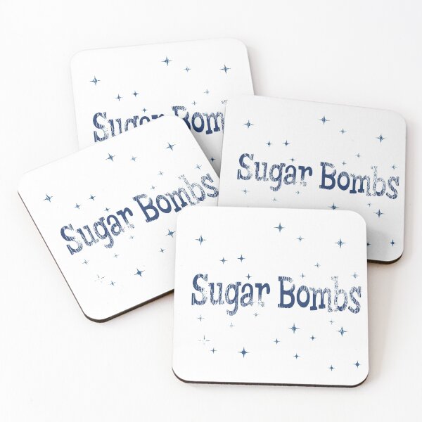 Item preview, Worn Sugar Bombs Logo (Blue) designed and sold by Mercatus.