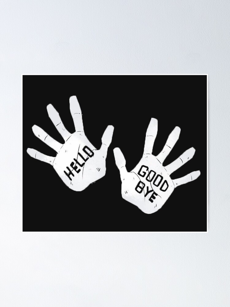 Klaus N 4 Tattoo Hello Goodbye Poster By Somegeekyguy Redbubble