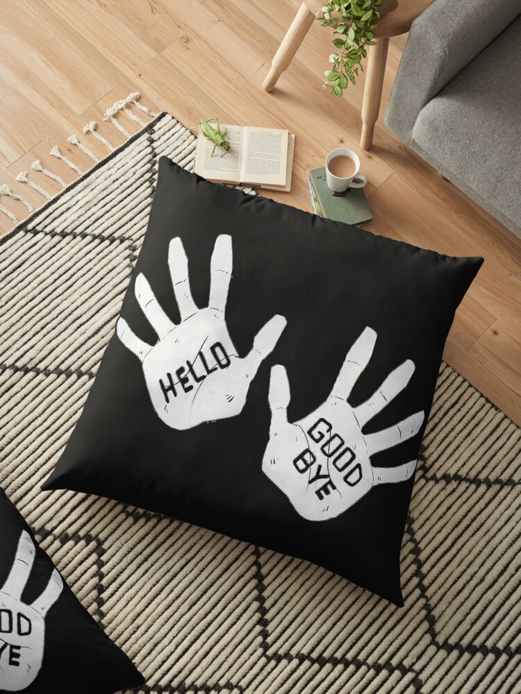 Klaus N 4 Tattoo Hello Goodbye Floor Pillow By Somegeekyguy Redbubble
