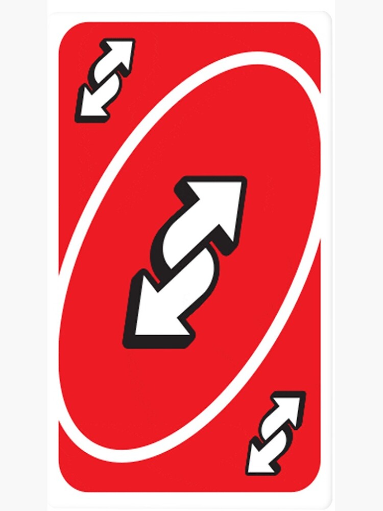 No U! Uno reverse card | Greeting Card