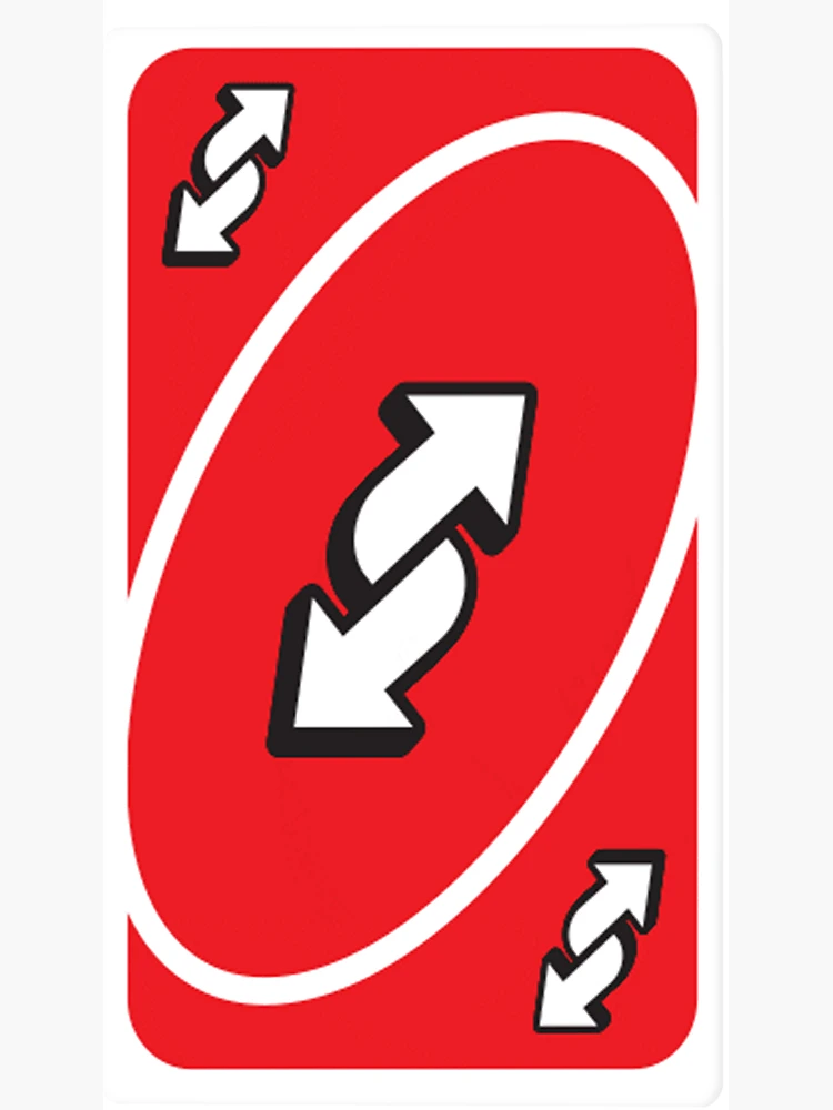 No U Meme Reverse Card Cross  Sticker for Sale by Altohombre