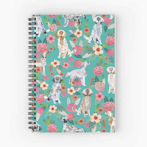 Item preview, english setter dogs floral pattern - vintage florals, doggo, cute setter designed and sold by PetFriendly.