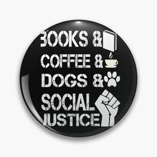 Item preview, Dogs Books Coffee and Social Justice Dog Lover Gifts book lovers day for  designed and sold by AYMEDD.