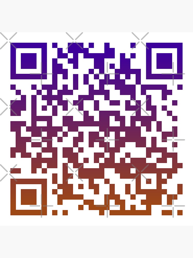 "Spooky Scary Skeletons Scan with any camera app QR Code" Sticker