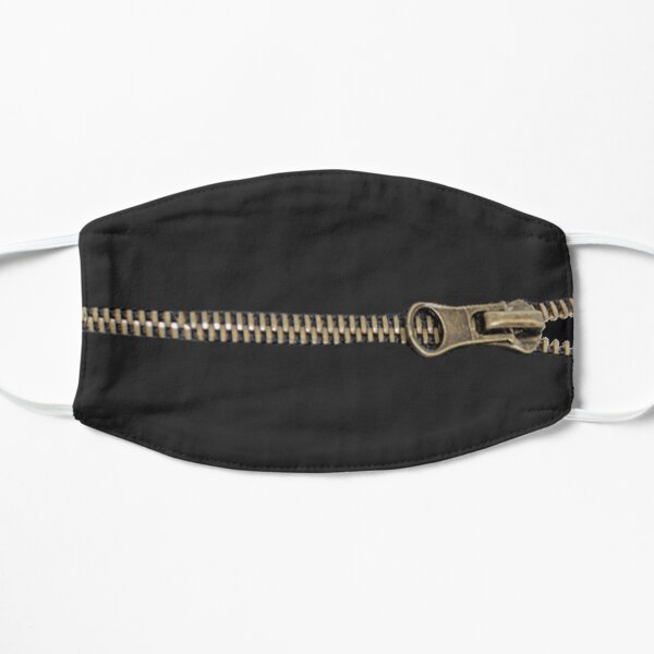 Zipper mouth Flat Mask