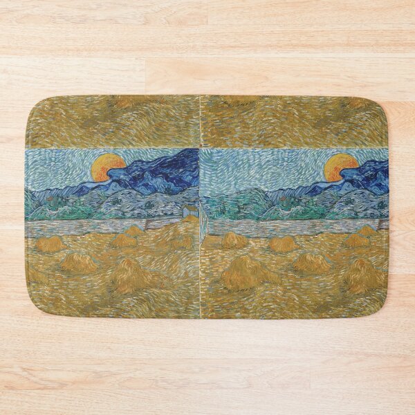 Item preview, Vincent Van Gogh - Evening Landscape with Rising Moon designed and sold by vakashop.