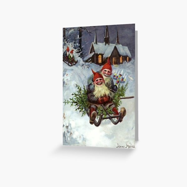 Boxed cards, Jenny Nystrom Gnome Tomte with Goat – Gift Chalet