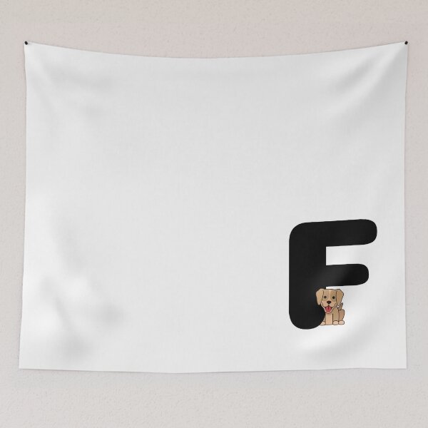 Item preview, Personalized Dog Initial F designed and sold by TheFamilyVan.