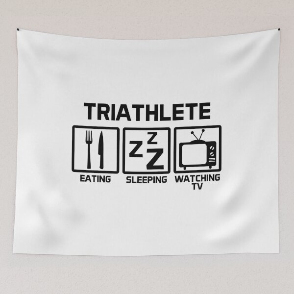 Item preview, Triathlete Eating Sleeping Watching TV designed and sold by nmdesigns1.