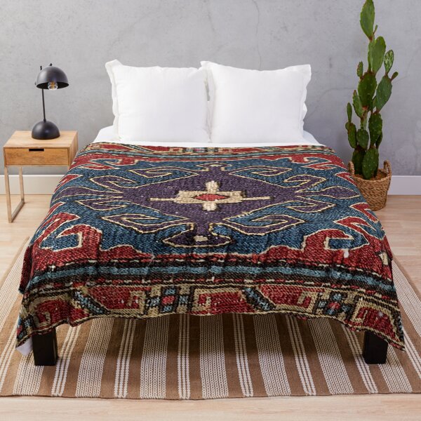 Item preview, Purple Star Fire // 19th Century Colorful Ornate Accent Pattern designed and sold by vintagepatterns.