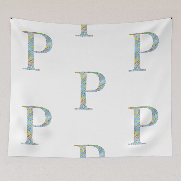 Item preview, ‘P’ Monogram Initial Lettering designed and sold by misterletterman.