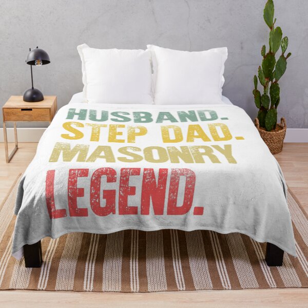 Item preview, Funny Men Vintage T Shirt Husband Step Dad Masonry Legend designed and sold by Bendthetrend.