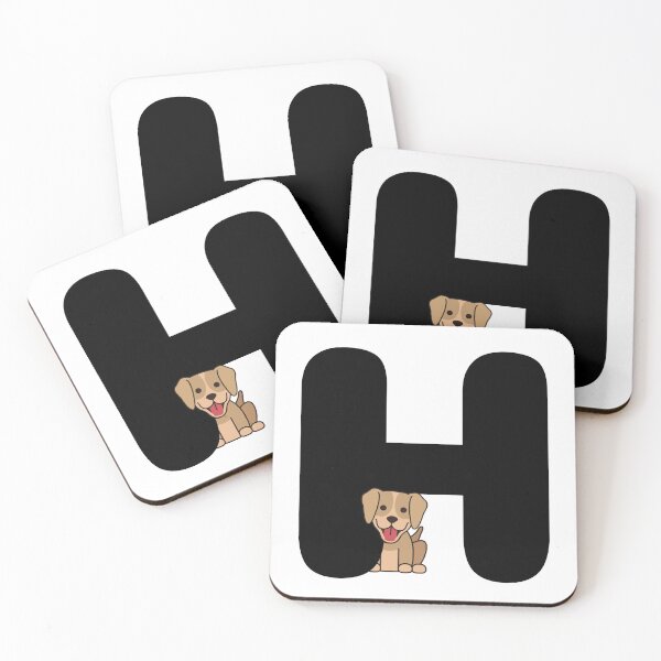 Item preview, Personalized Dog Initial H designed and sold by TheFamilyVan.