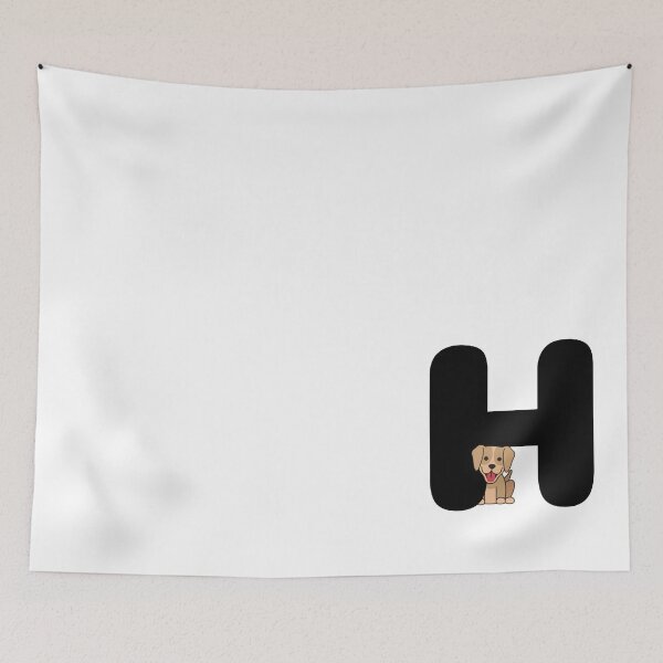 Item preview, Personalized Dog Initial H designed and sold by TheFamilyVan.