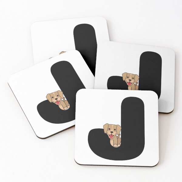 Item preview, Personalized Dog Initial J designed and sold by TheFamilyVan.