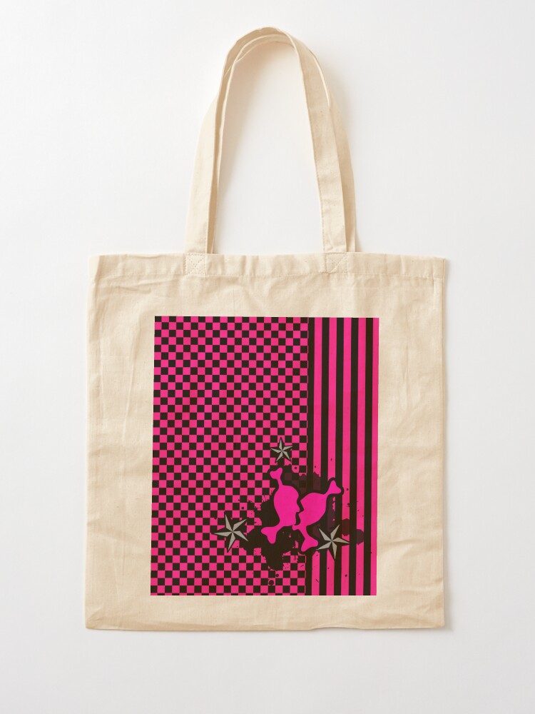 Punky Pink Emo Tote Bag For Sale By Ravevampire Redbubble