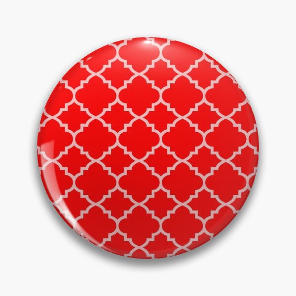 Item preview, Scarlet Moroccan Quatrefoil designed and sold by ColorObsession.