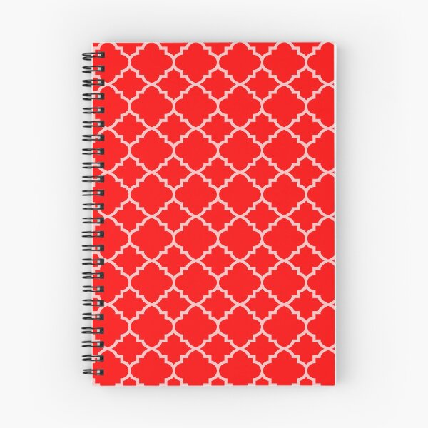 Item preview, Scarlet Moroccan Quatrefoil designed and sold by ColorObsession.
