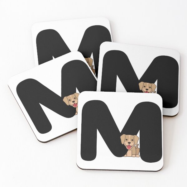 Item preview, Personalized Dog Initial M designed and sold by TheFamilyVan.