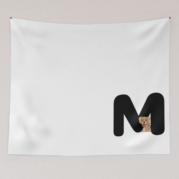 Item preview, Personalized Dog Initial M designed and sold by TheFamilyVan.