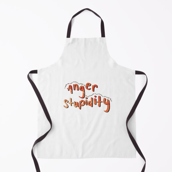 Item preview, Anger and Stupidity Quote designed and sold by letteringolivia.