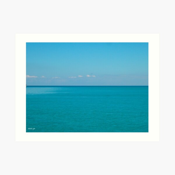 50 shades of blue Art Print