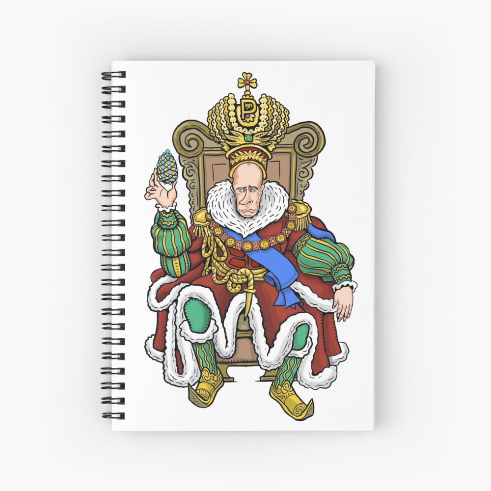 Vladimir Putin, Czar of Russia Spiral Notebook