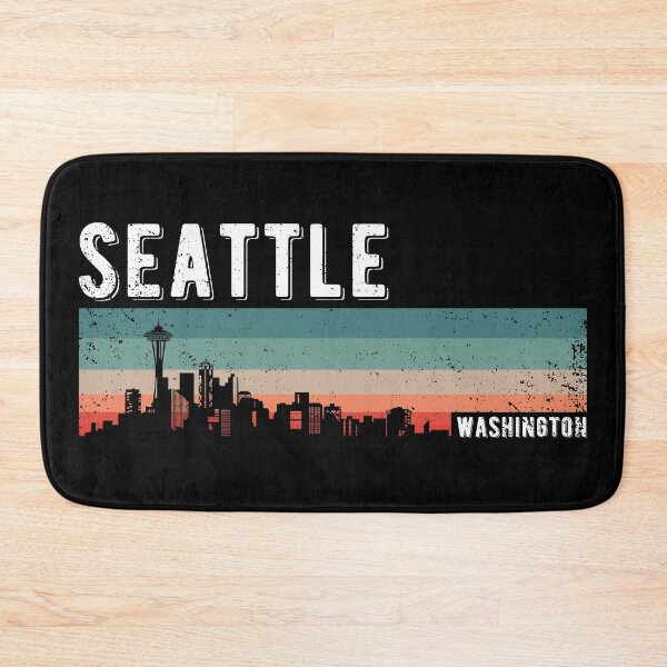 Item preview, Seattle Retro Vintage Skyline - American City designed and sold by CoolSilhouettes.