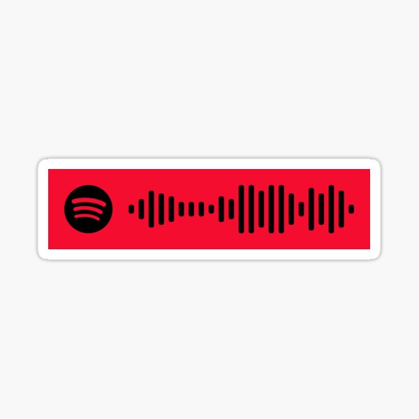 B Tch Lasagna Pewdiepie Spotify Code Sticker By Dwaffledesigns Redbubble - bitch lasagna roblox id codes